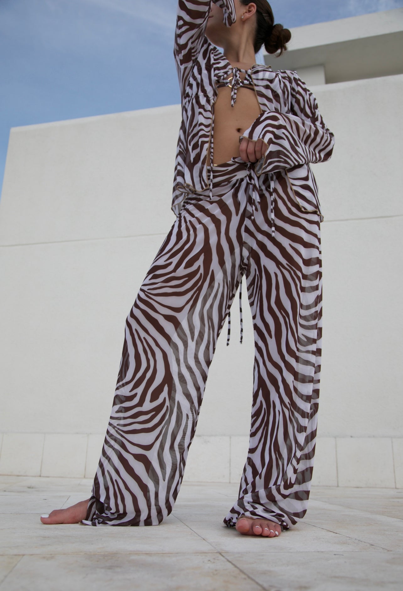 Nani Trousers - Brown Zebra